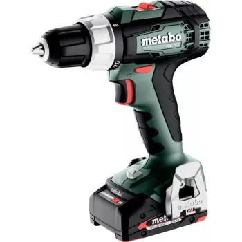 Bezvada urbjmašīna/skrūvgriezis Metabo BS 18 L ar 2x 2Ah akumulatoriem un metaBOX