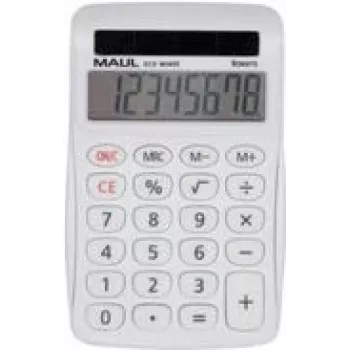 Jakob Maul GmbH galda kalkulators ECO MJ 455, 8 cipari, balts, ar saules bateriju - bez baterijas (7263102)
