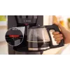 Pilienveida kafijas automāts Bosch TKA2M113, 1,25 L ūdens tvertne, 15 krūzes, melns