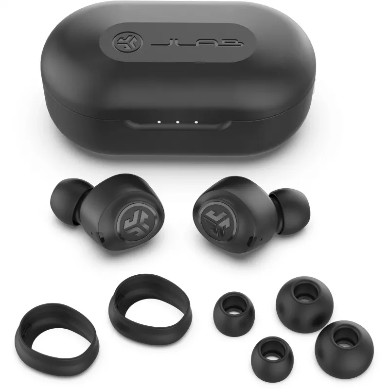 JLab JBuds Air True Headphones Wireless In-Ear USB Type-A Bluetooth Melns (IEUEBJBUDSAIRRBLK82)