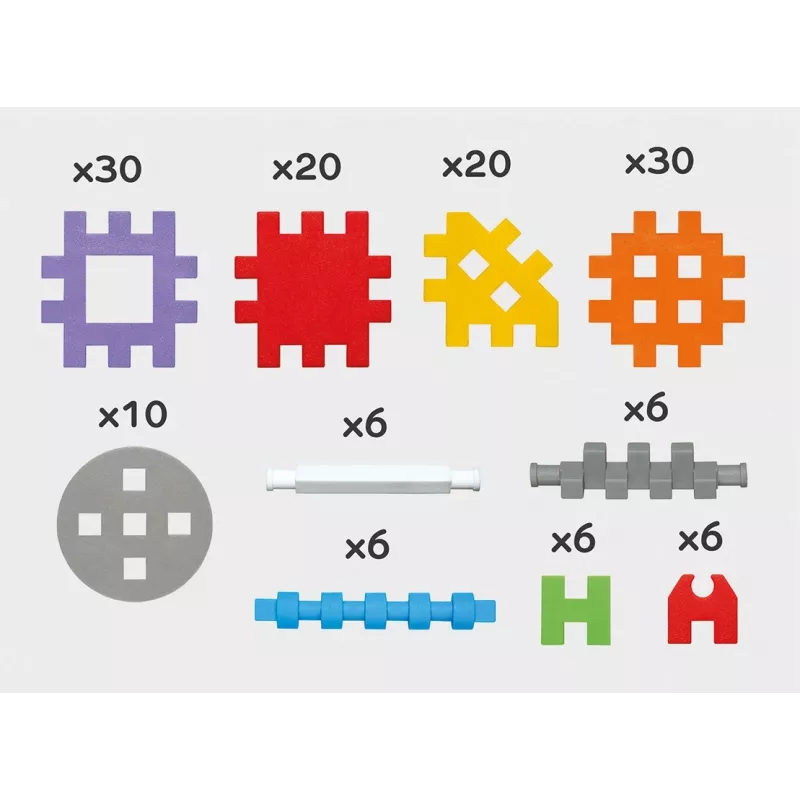 Mini Waffle Building Blocks 140 pieces in Constructor MARIOINEX 902363