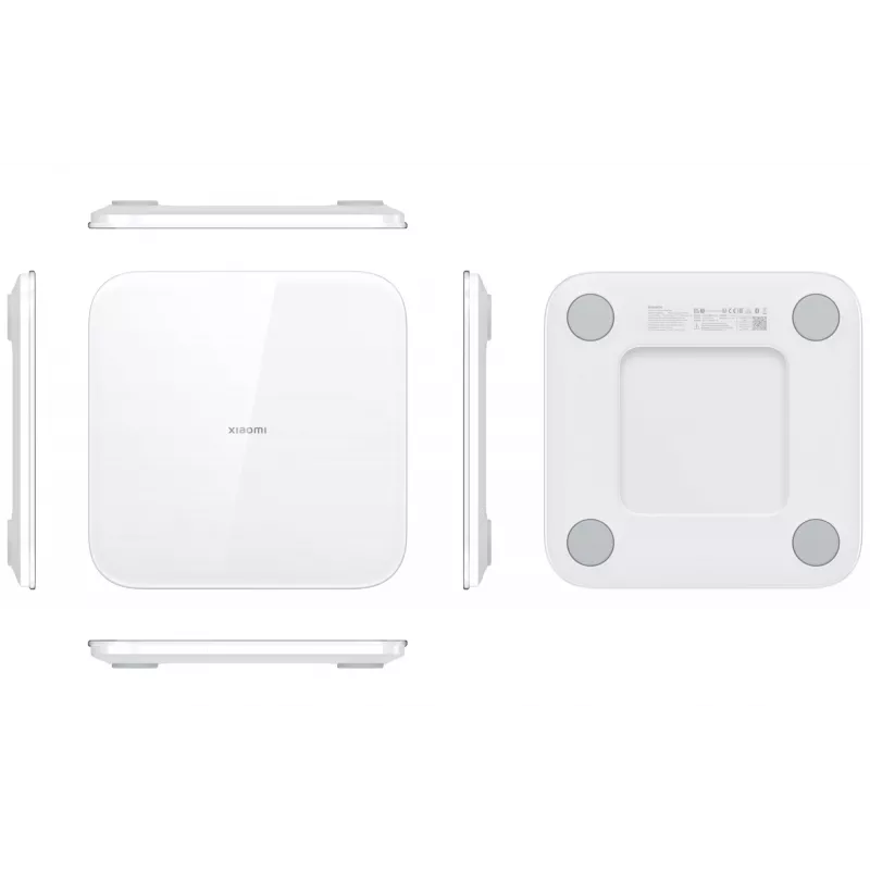 Elektroniskie personālie svari Xiaomi Smart Scale S200 — max 150 kg, precizitāte 50 g, 280×280×24,5 mm, balts