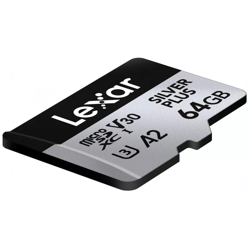MicroSD karte Lexar 64GB UHS-I Class 3 SILVER PLUS