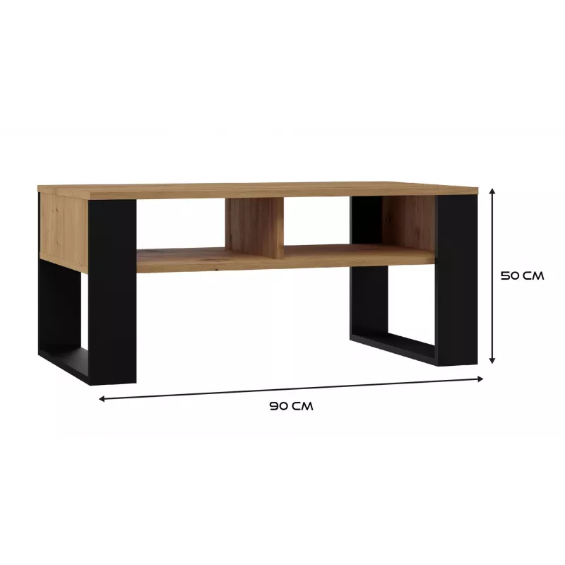 Topeshop MODERN 2P ART CZ kafijas / sānu / stūra galdiņš Kafijas galdiņš taisnstūra forma 2 kāja(-as)