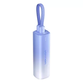 Pārnēsājams ārējais akumulators Vention FHWL0 5000 mAh, zils, 1x USB Type-C, LED indikatori