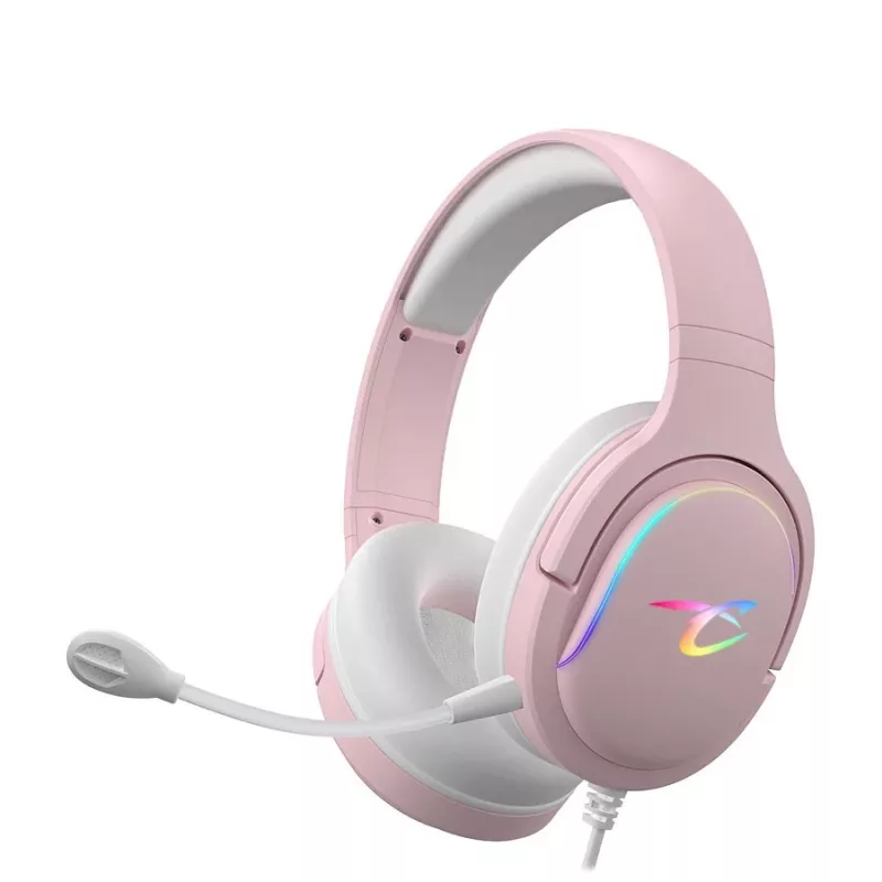 Austiņas Subsonic Spectra LED spēļu austiņas Sweety Pink