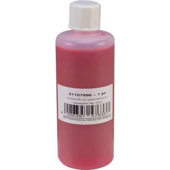 Zīmoga tinte EUROLITE UV-aktīva Caurspīdīgi sarkana 100 ml