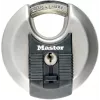 Discus piekaramā atslēga MASTER LOCK 70 mm Excell nerūsējošais tērauds, aptverta važa, individuāla atslēga