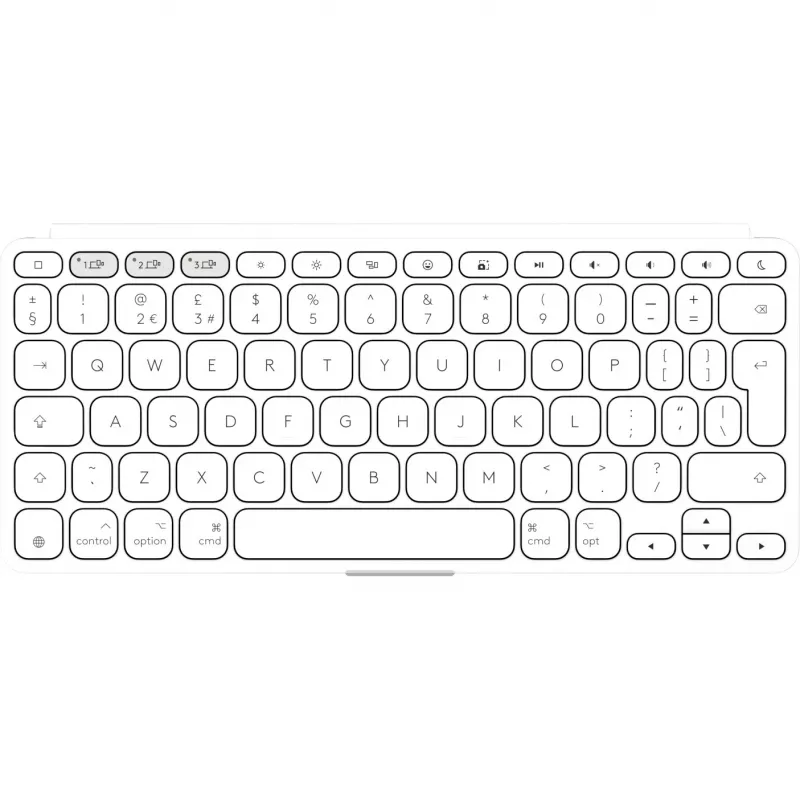 Logitech Keys-To-Go 2 tastatūra Universāla Bluetooth QWERTY US International Balta