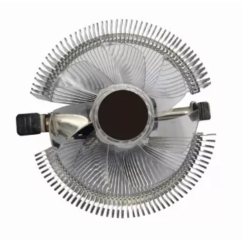 Gaisa dzesētājs Gembird CPU-HURACAN-X40 — 90 mm ventilators, 800–1600 RPM, LGA 775 atbalsts, caurspīdīgs