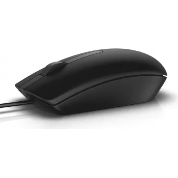 Dell MS116 - Pele - optiskā - 2 pogas - vadu - USB - Melna - priekš Chromebook 11 3180, 13 3380, Latitude 34XX, 5285 2-in-1, Precision 35XX, 55XX, 75XX, 77XX (JD7XG)