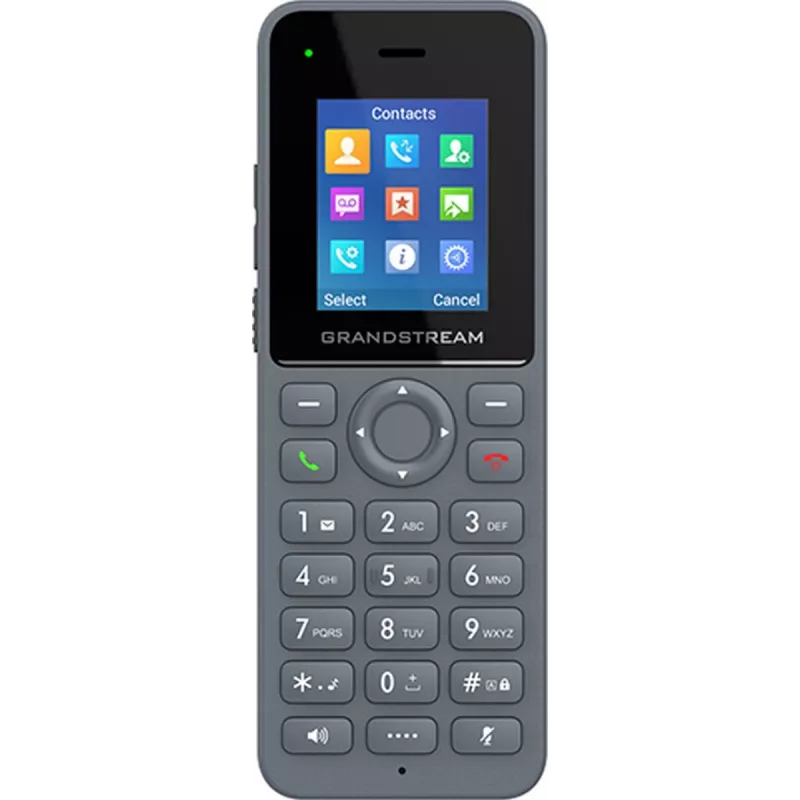 IP tālrunis Grandstream DP725 bezvadu klausule, pelēka, 1.8 collu TFT displejs, 20 līnijas, Li-Ion 1500 mAh