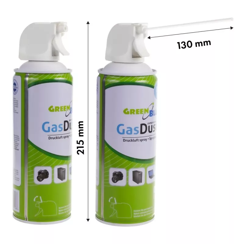 Saspiestais gaiss GreenBlue GB400 400ml pistoles atomizators - pistoles aerosols