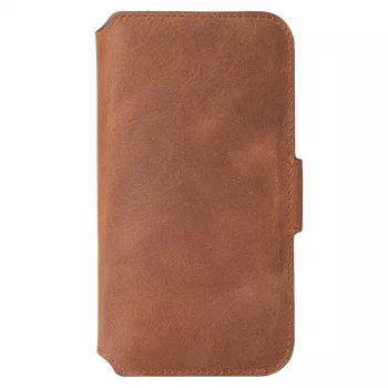 PhoneWallet Krusell Samsung Galaxy S21+ vintage cognac — maka stila tālruņa maciņš