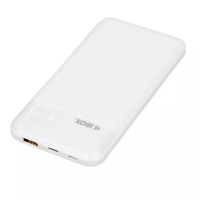 Pārnēsājama ārējā baterija IBOX IPB10 10000 mAh, litija jonu, Quick Charge 3.0, USB-C un USB-A izejas, 20W PD