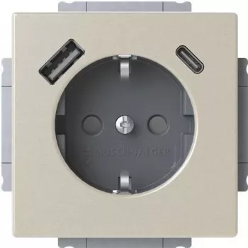 Busch-Jaeger SCHUKO kontaktligzda USB-A+C 20 EUCB2USBAC-866 (2CKA002011A6314)