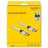 HDMI kabelis DeLOCK Ultra High Speed 48 Gbps 8K 60 Hz sudrabains 3 m