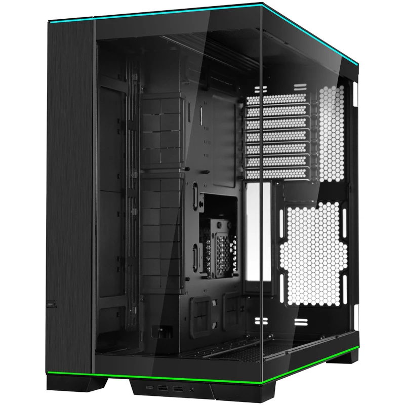 Lian Li O11DERGBX O11D EVO PC korpuss Stikls MIDI Tornis Melns RGB Rūdīts stikls