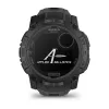 Viedpulkstenis GARMIN Instinct — 45 mm, 3,05 cm (1,2 collas) AMOLED 390×390 skārienjūtīgs, 4 GB, GPS, silikona siksna melna, 53 g