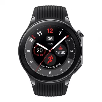 OnePlus Watch 2 - 46 mm - viedpulkstenis ar siksniņu - Fluoroelastomer - Plaukstas izmērs: 140-210 mm - Displejs 3,63 cm (1,43)