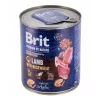 Mitrā suņu barība Brit Premium by Nature ar jēru un griķiem 800 g, bez graudiem, pieaugušiem suņiem, kanna