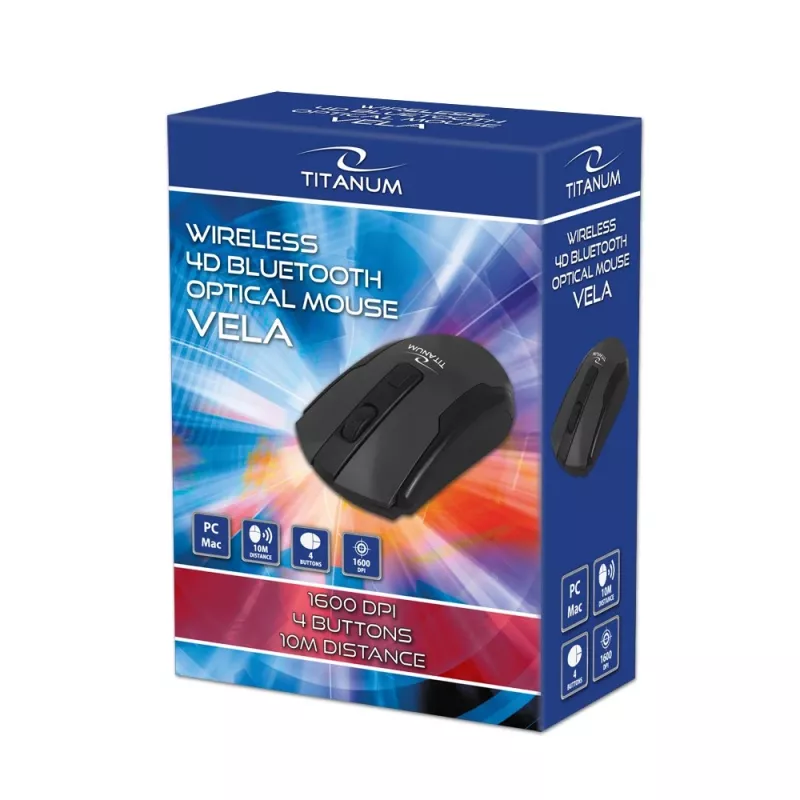 Esperanza TM123 bezvadu Bluetooth 4D Vela pele melna