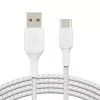USB kabelis Belkin CAB002BT0MWH 0,15 m USB A USB C Balts