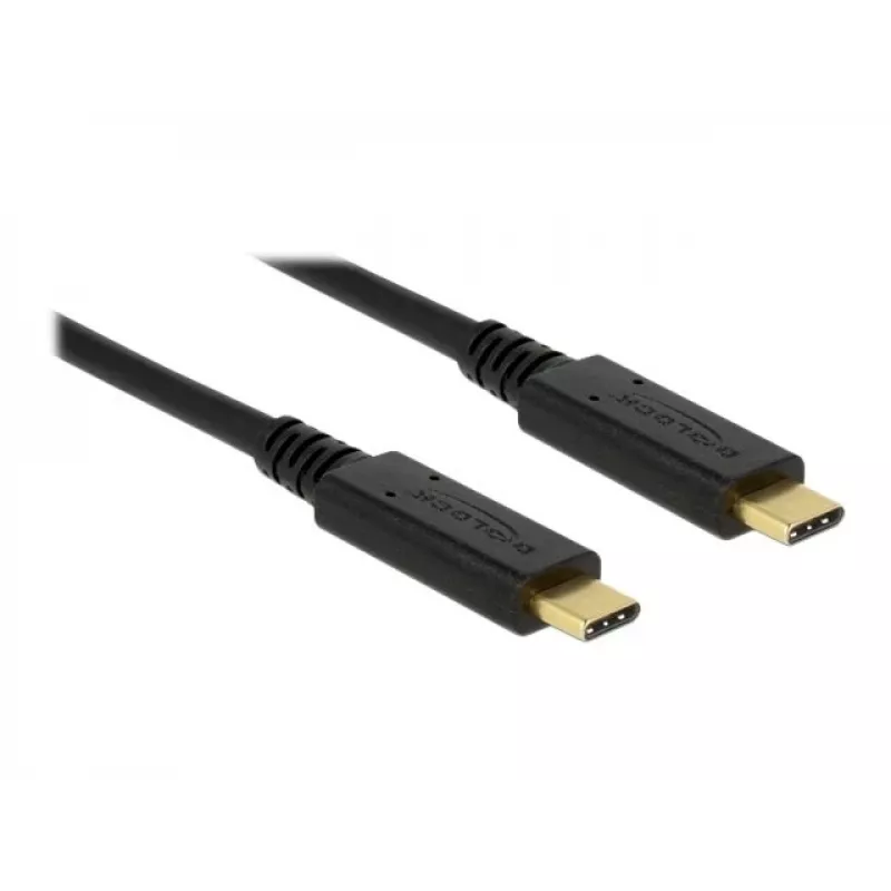 USB kabelis DeLOCK 83668 USB 3.2 Gen 1 2m USB C melns