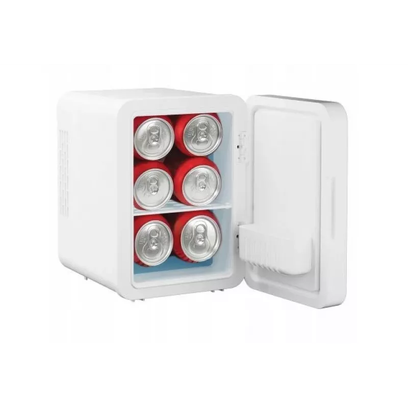 Mini ledusskapis ar LED kosmētikas spoguli Elle ESDAFX04WHEU 4 L balts