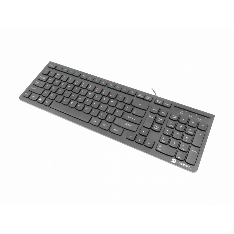 Natec Discus 2 - Tastatūra - QWERTY - US - Melna - Tastatūra - ASV angļu - Melna