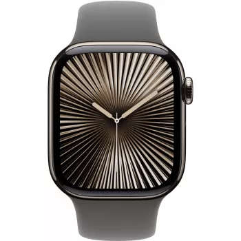 Apple Watch S10 Titanium Natural Cellular 42mm (Sport siksniņa akmens pelēka) M/L