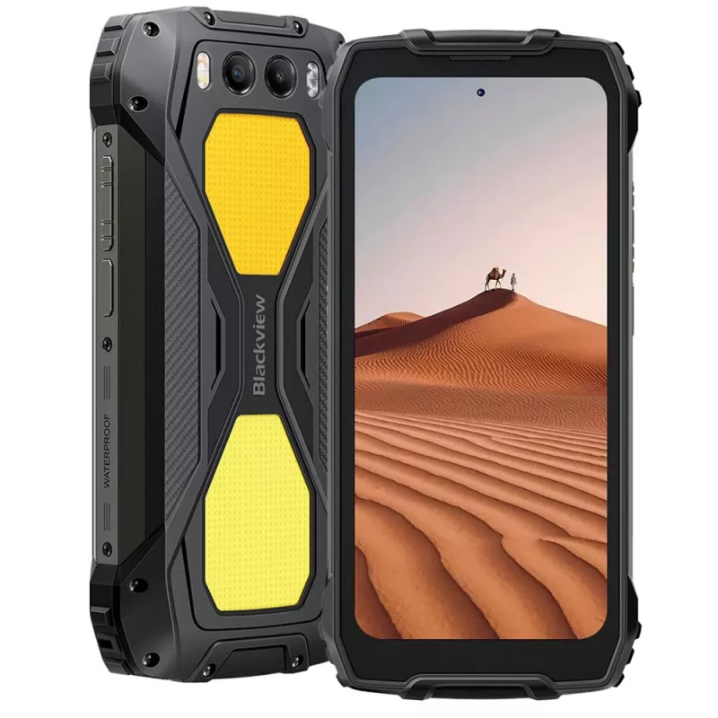Blackview BV7300 16.9 cm (6,67) Dual SIM Android 14 4G 6 GB 256 GB 15000 mAh Melns, Dzeltens