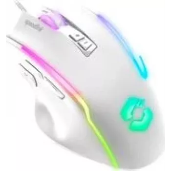 Vadu spēļu pele Speedlink DECUS USB balta — ergonomisks dizains, modelis SL-680024-WT