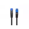 Tīkla kabelis Lanberg PCF6A-10CC-0025-BK RJ45 Cat6a 0,25m Melns