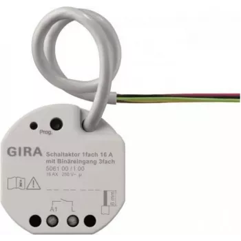 Gira pārslēgšanas izpildmehānisms 1-vietīgs 16A UP KNX Secure 506100 (506100)