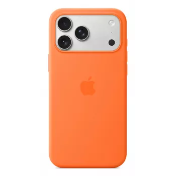 Apple iPhone 17 Pro Max Silikona Maciņš ar MagSafe Oranžs