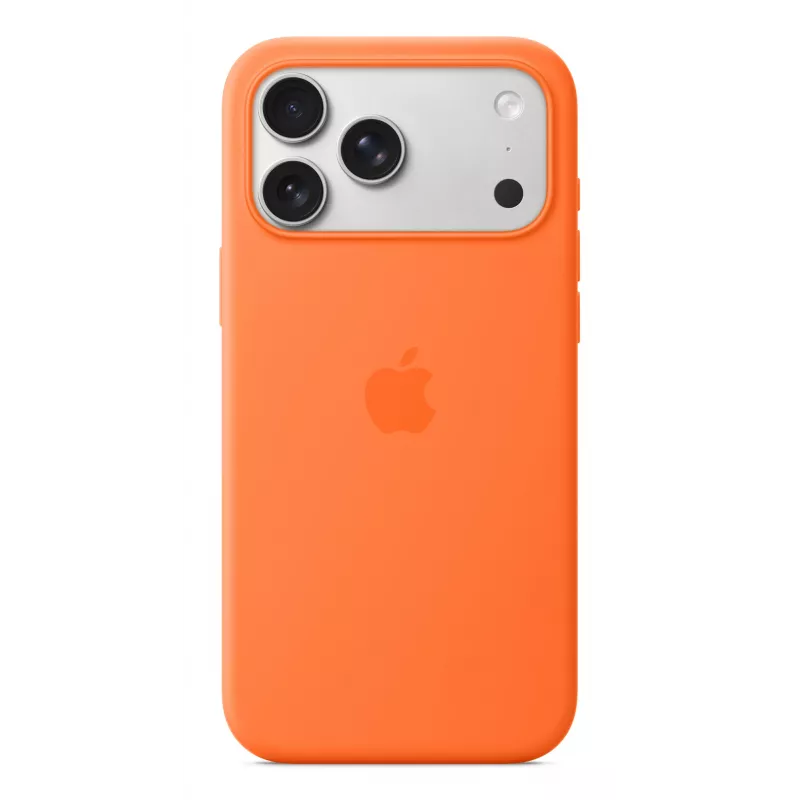 Apple iPhone 17 Pro Max Silikona Maciņš ar MagSafe Oranžs