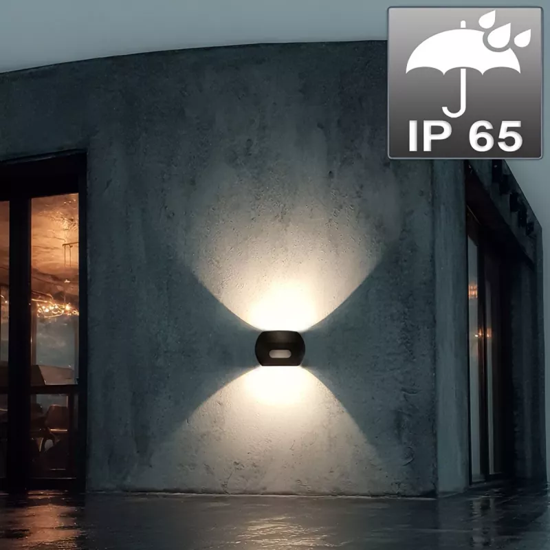 LED sienas lampa MACLEAN MCE366 ar krēslas un kustības sensoru