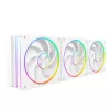 Korpusa ventilators MODECOM VOLCANO LOOP 120 ARGB balta — 120 mm, ARGB apgaismojums, PWM atbalsts, 400–1400 RPM