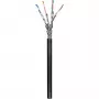 Wentronic goobay - Lielapjoma kabelis - 100,0m - SFTP, PiMF - CAT 6 - Daudzdzīslu - Melns (57195)