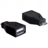 DeLOCK - USB adapteris - USB A tipa, 4 kontaktu (sievišķais) - 5 kontaktu Micro-USB B tipa (vīrišķais) (65296)