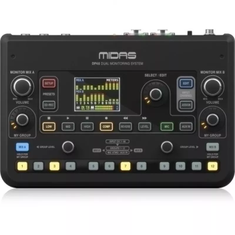 Mikseris Midas DP48 48 kanālu OEM digitālā personīgā monitora sistēma