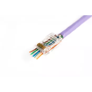 RJ45 vadu savienotājs Digitus X-ML-6U-EZ caurspīdīgs vīrieša 100 gab.