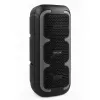 Pārnēsājams stereo skaļrunis SQUEAK SQ1009 — Bluetooth 5.3, 45 W RMS, 10 stundu akumulators, FM, USB, AUX, LED, 1800 mAh, melns