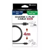 USB kabelis Subsonic SA5355 4m USB 2.0 A uz Micro-USB A Melns