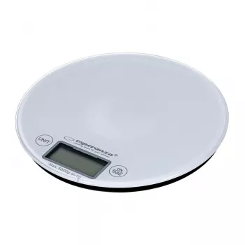 Elektroniskā virtuves svari ESPERANZA EKS003W, 5 kg ietilpība, 1 g precizitāte, rūdīts stikls, skārienvadība