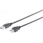 USB kabelis S/CONN 13-24305 USB 2.0 0,3 m melns