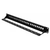 Patchpanel Extralink 24-port U/UTP (UTP) modular, 1U, Melns, 482.6 mm width