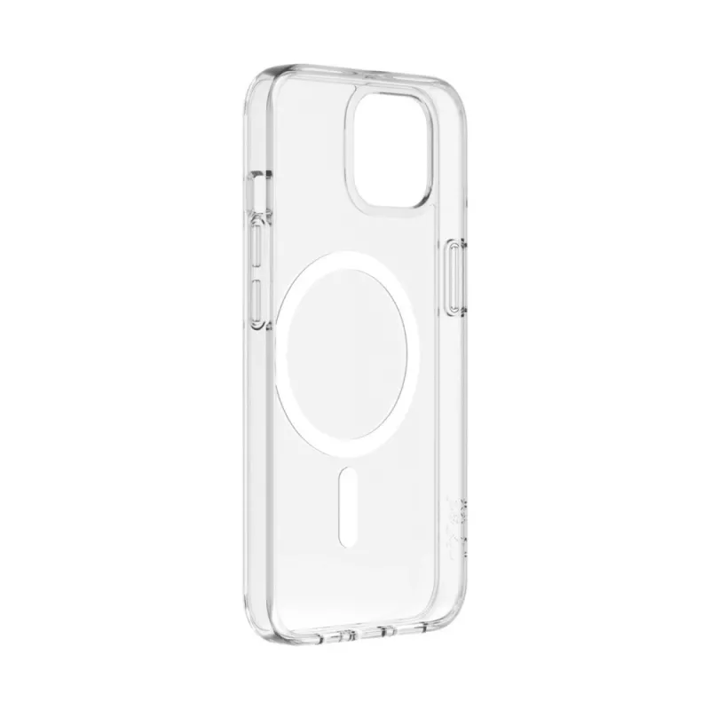 Case SheerForce MagSafe Anty-mikrobiologic for iPhone 13, caurspīdīgs