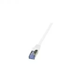 Tīkla kabelis LogiLink 0.25m RJ-45 Cat6a Balts